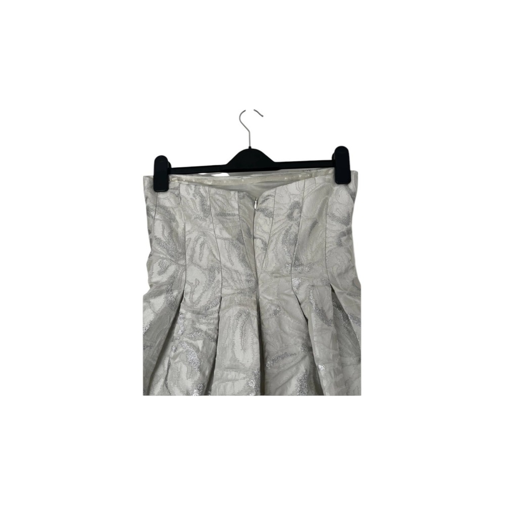 Vera Wang Embroidered Lace Fit & Flare Dress strapless - Picture 6 of 7